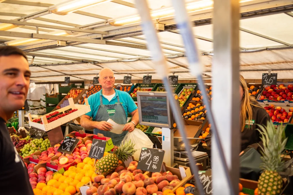 Producten op de Markt van Enschede